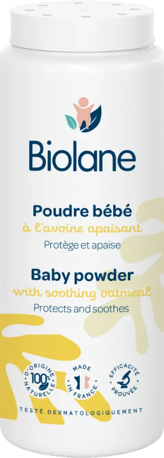 Biolane - Детская присыпка успокаивающая, с овсом 75 гр