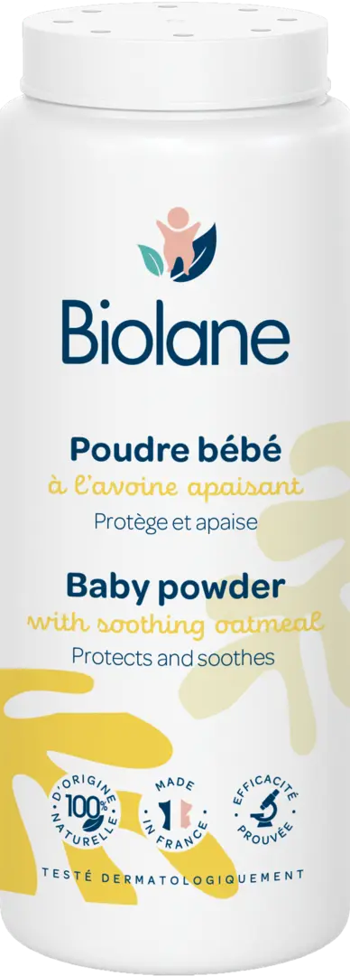 Biolane - Детская присыпка успокаивающая, с овсом 75 гр