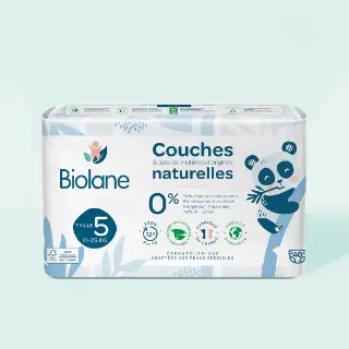 Biolane - Органические подгузники для малышей 11-25 кг 40 штук Размер 5