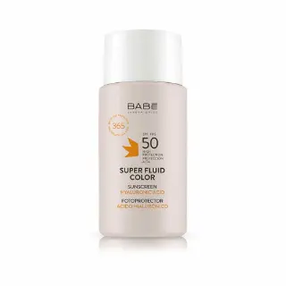 ბაბე-შეფერილი სახის მზისგან დამცავი სუპერფლუიდი ჰიალურონით SPF50 50მლ_97064