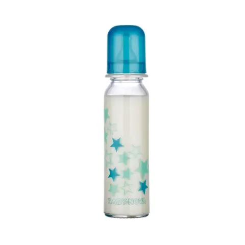 Стеклянная бутылка 240мл 43705 Baby Nova - Baby Nova