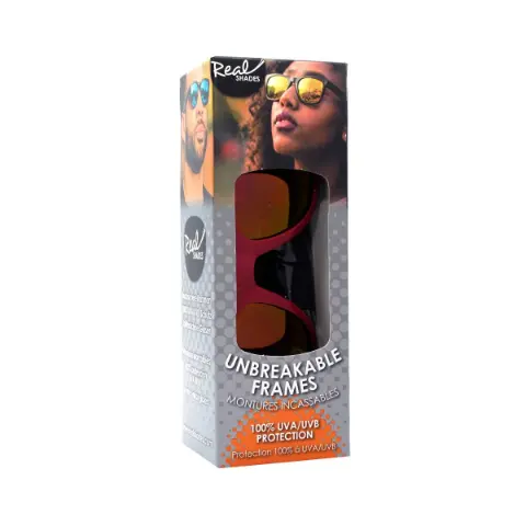 Солнцезащитные очки с 10 лет черные и красные 4404 Real Shades - Real Shades