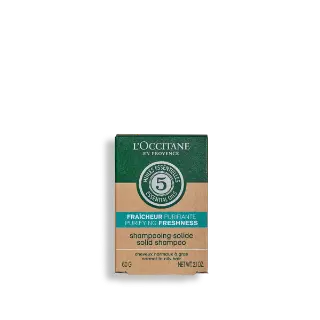 Очищающий охлаждающий твёрдый шампунь 60 г