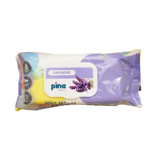 Pine - ფაინი საბავშვო სველი ხელსახოცი ლავანდით 120 ცალი (6967) 05/28