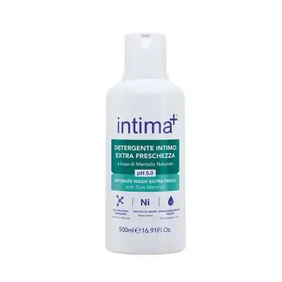 Intima+ Intimate Refreshing Wash with Menthol PH 5.0 500ml